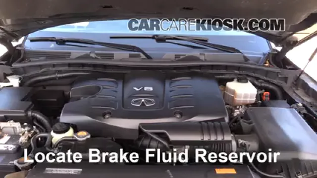 2011 Infiniti QX56 5.6L V8 Líquido de frenos Agregar fluido